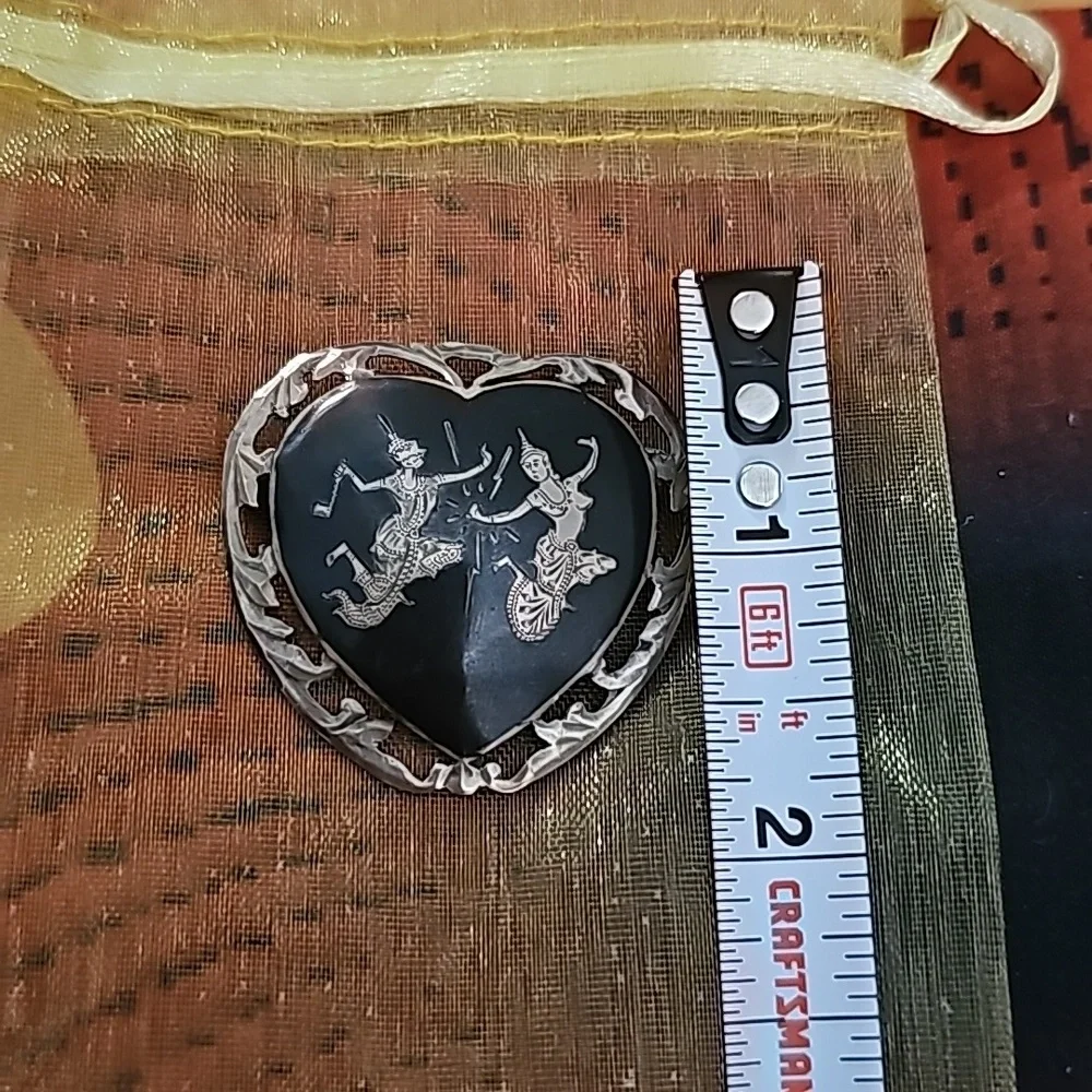 Sterling Silver Brooch stamped SIAM